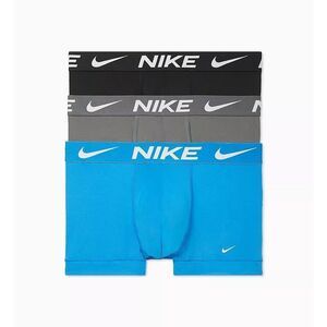 #532. Nike Blue/Grey/Black 3Pk 4” Dri-FIT Essential Micro Trunk NWT